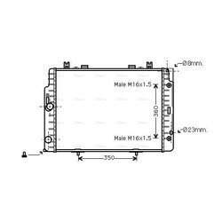 Chladič motora AVA QUALITY COOLING MSA2132