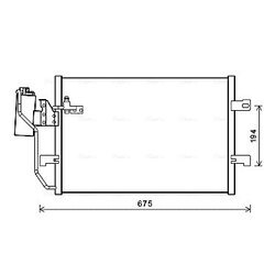 Kondenzátor klimatizácie AVA QUALITY COOLING MSA5289D