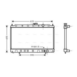 Chladič motora AVA QUALITY COOLING MT2126