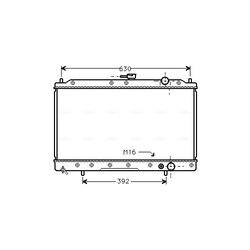 Chladič motora AVA QUALITY COOLING MTA2043