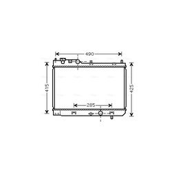 Chladič motora AVA QUALITY COOLING MZ2214