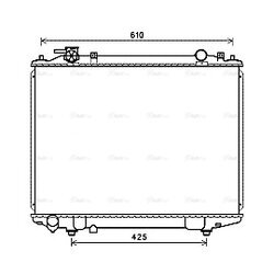 Chladič motora AVA QUALITY COOLING MZ2258