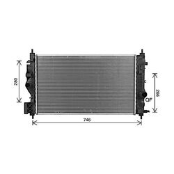 Chladič motora AVA QUALITY COOLING OL2701