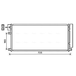 Kondenzátor klimatizácie AVA QUALITY COOLING OL5634D