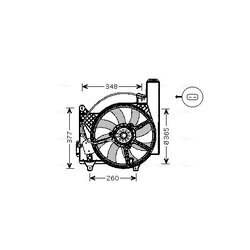 Ventilátor chladenia motora AVA QUALITY COOLING OL7531