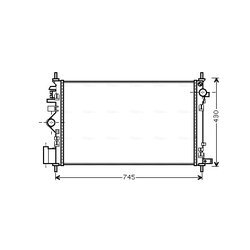 Chladič motora AVA QUALITY COOLING OLA2469