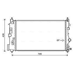 Chladič motora AVA QUALITY COOLING OLA2488