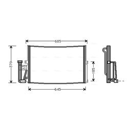 Kondenzátor klimatizácie AVA QUALITY COOLING OLA5241