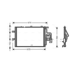 Kondenzátor klimatizácie AVA QUALITY COOLING OLA5309