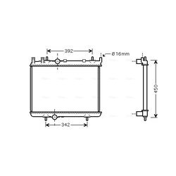 Chladič motora AVA QUALITY COOLING PEA2263