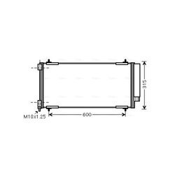 Kondenzátor klimatizácie AVA QUALITY COOLING PEA5301D