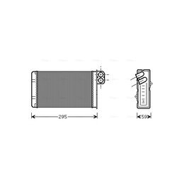 Výmenník tepla vnútorného kúrenia AVA QUALITY COOLING PEA6240