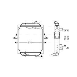 Chladič motora AVA QUALITY COOLING RE2070