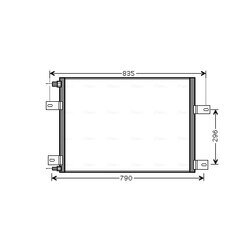 Kondenzátor klimatizácie AVA QUALITY COOLING RE5061