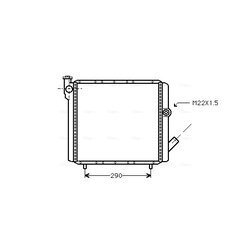 Chladič motora AVA QUALITY COOLING RTA2070