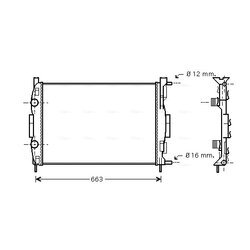 Chladič motora AVA QUALITY COOLING RTA2308