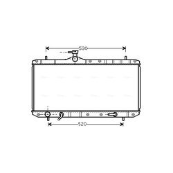 Chladič motora AVA QUALITY COOLING SZ2063