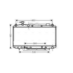 Chladič motora AVA QUALITY COOLING TO2300