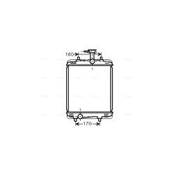 Chladič motora AVA QUALITY COOLING TOA2363