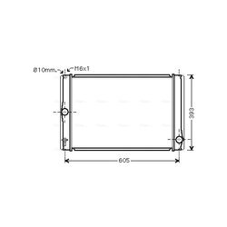 Chladič motora AVA QUALITY COOLING TOA2400