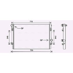 Chladič motora AVA QUALITY COOLING VNA2336