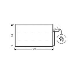 Kondenzátor klimatizácie AVA QUALITY COOLING VOA5150