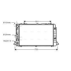 Chladič motora AVA QUALITY COOLING AI2090