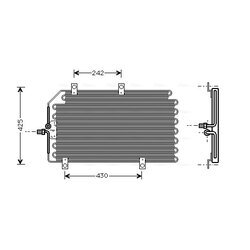 Kondenzátor klimatizácie AVA QUALITY COOLING ALA5065