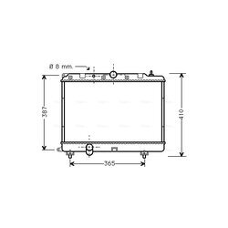 Chladič motora AVA QUALITY COOLING AU2120