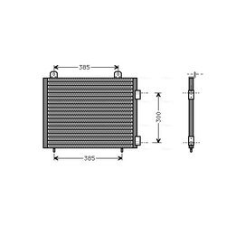 Kondenzátor klimatizácie AVA QUALITY COOLING AU5141