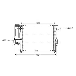 Chladič motora AVA QUALITY COOLING BW2142