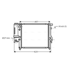 Chladič motora AVA QUALITY COOLING BW2146