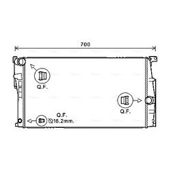 Chladič motora AVA QUALITY COOLING BW2448