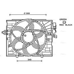 Ventilátor chladenia motora AVA QUALITY COOLING BW7532