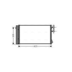 Kondenzátor klimatizácie AVA QUALITY COOLING BWA5296D