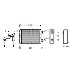 Výmenník tepla vnútorného kúrenia AVA QUALITY COOLING BWA6257