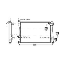 Chladič motora AVA QUALITY COOLING CN2165