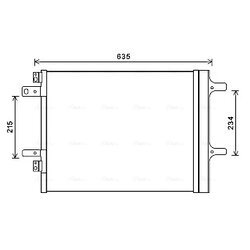 Kondenzátor klimatizácie AVA QUALITY COOLING CNA5308D