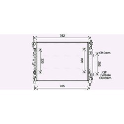 Chladič motora AVA QUALITY COOLING CT2067