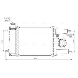 Chladič plniaceho vzduchu AVA QUALITY COOLING DN4484