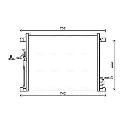 Kondenzátor klimatizácie AVA QUALITY COOLING DN5392