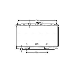 Chladič motora AVA QUALITY COOLING DNA2218