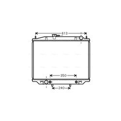 Chladič motora AVA QUALITY COOLING DNA2262