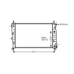 Chladič motora AVA QUALITY COOLING FD2226