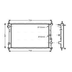 Chladič motora AVA QUALITY COOLING FD2382