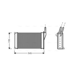 Výmenník tepla vnútorného kúrenia AVA QUALITY COOLING FD6093