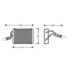 Výmenník tepla vnútorného kúrenia AVA QUALITY COOLING FD6317