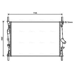 Chladič motora AVA QUALITY COOLING FDA2589