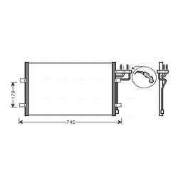 Kondenzátor klimatizácie AVA QUALITY COOLING FDA5367