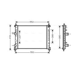 Chladič motora AVA QUALITY COOLING FT2326